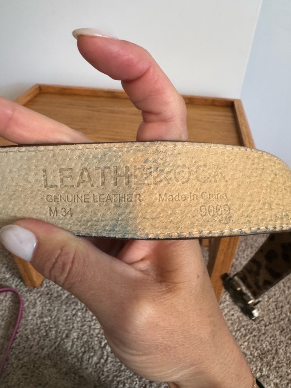 Leatherock Leopard Print Belt with Floral Gem Buckle - Picture 7 of 8